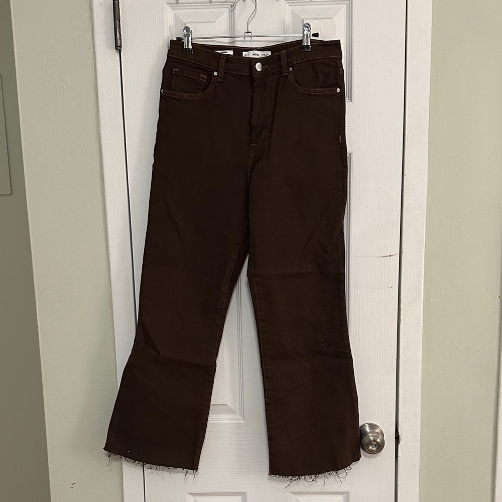 Mango Dark Brown Flare Jeans